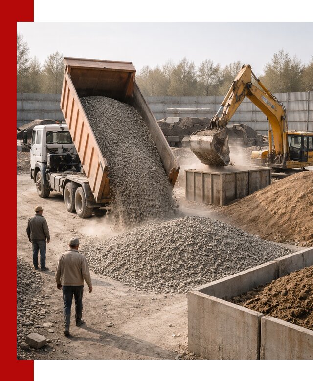 Доставка нерудных материалов с погрузкой и разгрузкой в Щёлкове