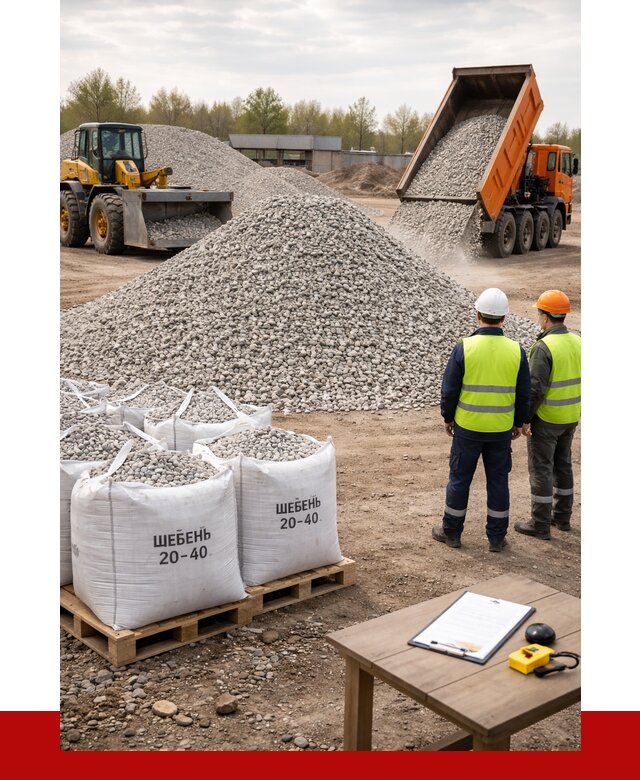 Известняковый щебень 20-40 в Щёлкове от 2185 р. ПРОНЕРУДЩлк