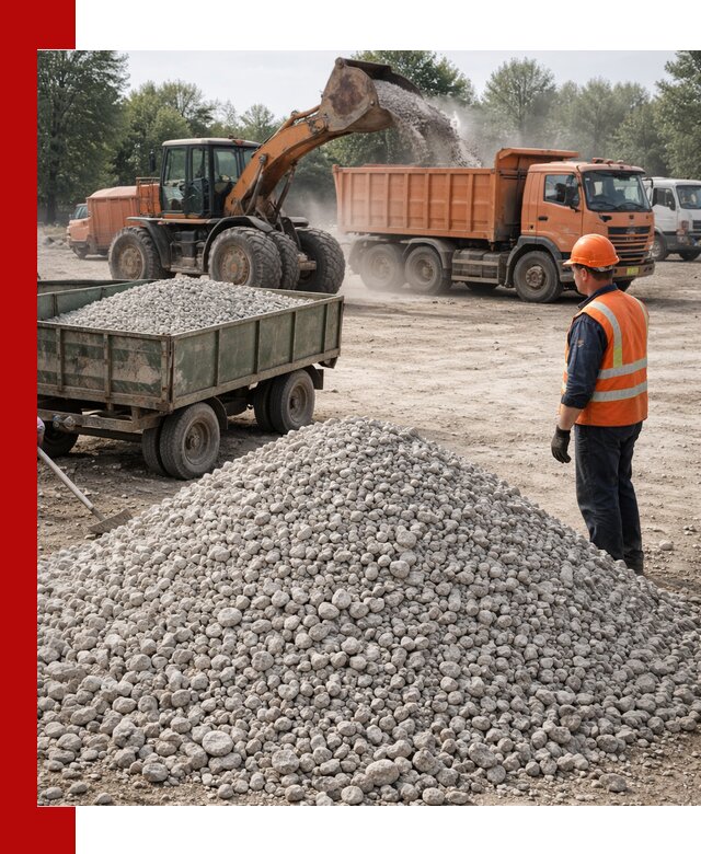 Доставка известнякового щебня фракция 20–40 в Щёлкове