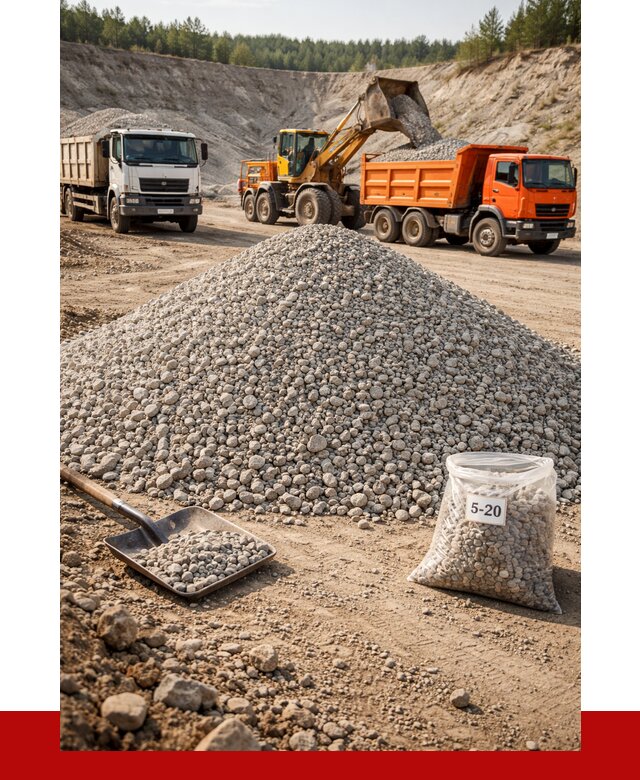 Доломитовый щебень фр. 5-20 в Щёлкове от 4369 р. | ПРОНЕРУДЩлк