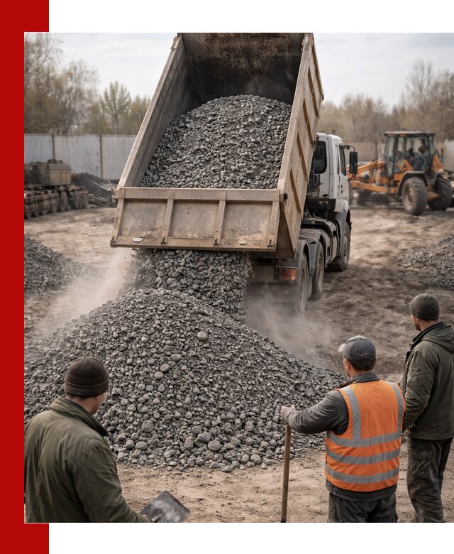 Доставка шлакового щебня в удобные сроки по выгодной цене в Щёлкове