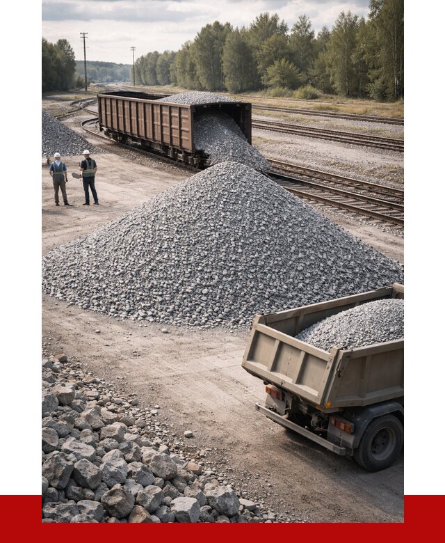Железнодорожный щебень 20-60 в Щёлкове от 1769 р. | ПРОНЕРУДЩлк
