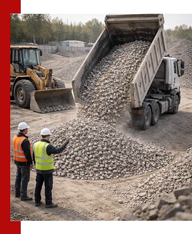 Вторичный щебень фракция 40–70 доставка в Щёлкове