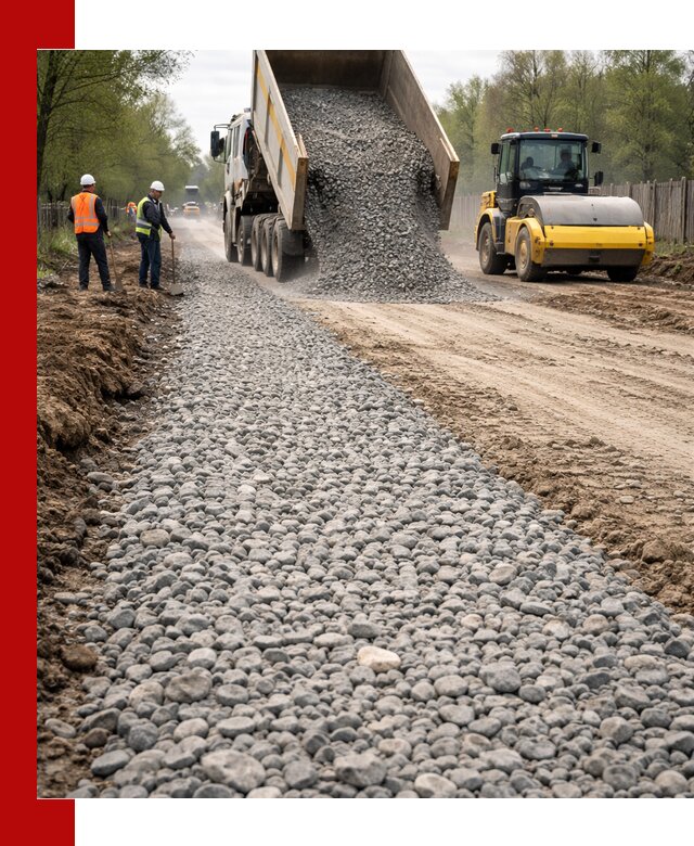 Доставка щебня для отсыпки дорог в Щёлкове высокого качества