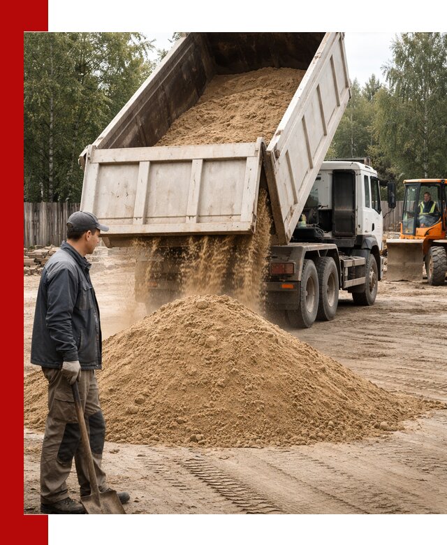 Доставка и продажа песка с разгрузкой в Щёлкове