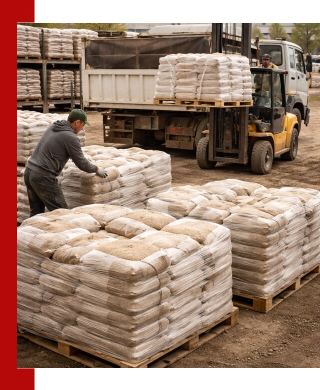 Карьерный песок в мешках с доставкой в Щёлкове