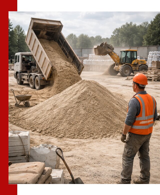 Доставка строительного песка с самосвалом в Щёлкове