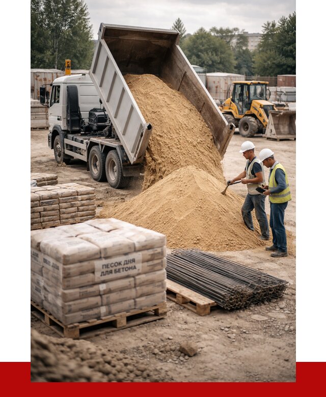 Песок для бетона в Щёлкове от 2601 р. с доставкой, ПРОНЕРУДЩлк