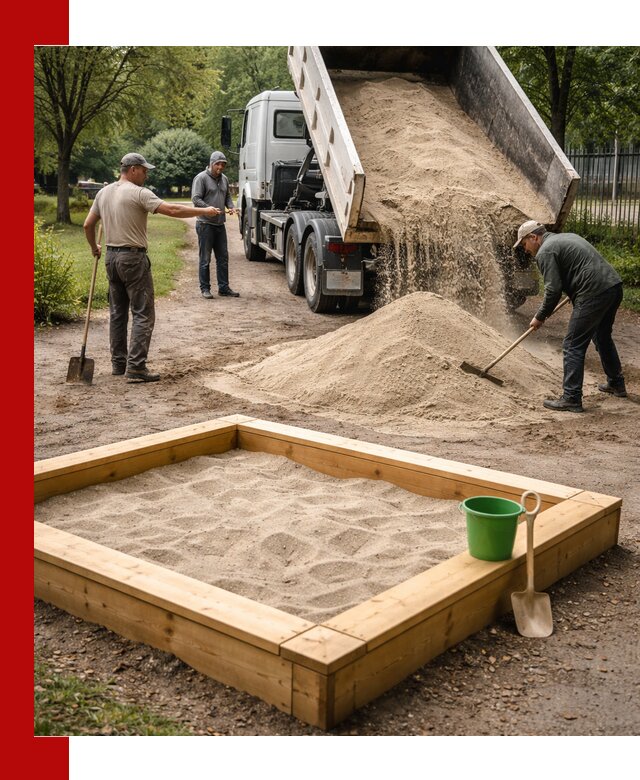 Песок для песочницы с доставкой в Щёлкове недорого и чистый