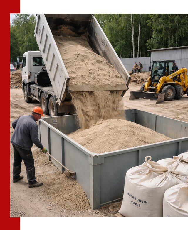 Кварцевый песок для фильтра в Щёлкове — доставка и качество