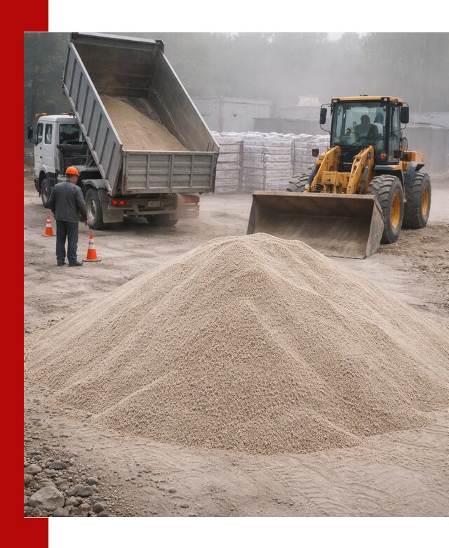 Кварцевый песок фракция 0–8 для стройработ в Щёлкове