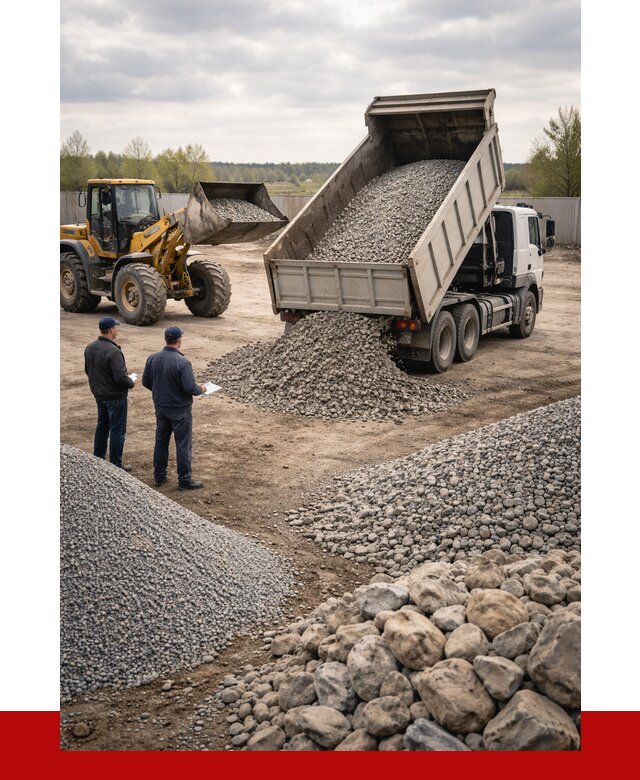 Гравий и камень с доставкой в Щёлкове от 4369 р. - ПРОНЕРУДЩлк