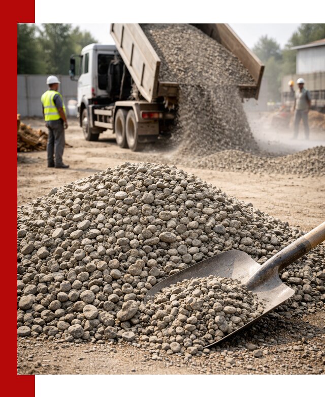 Доставка гравия фракции 20-40 в Щёлкове с самосвалами