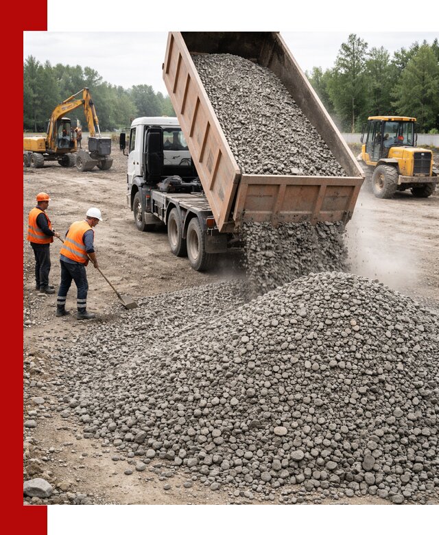 Доставка гравия фракции 40-70 в Щёлкове оптом и в розницу