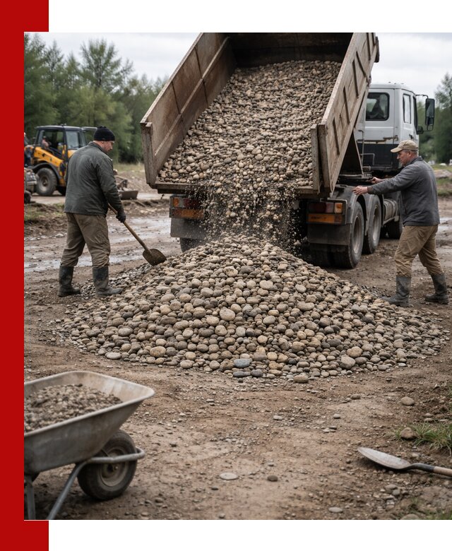 Доставка гальки речной оптом и в розницу в Щёлкове