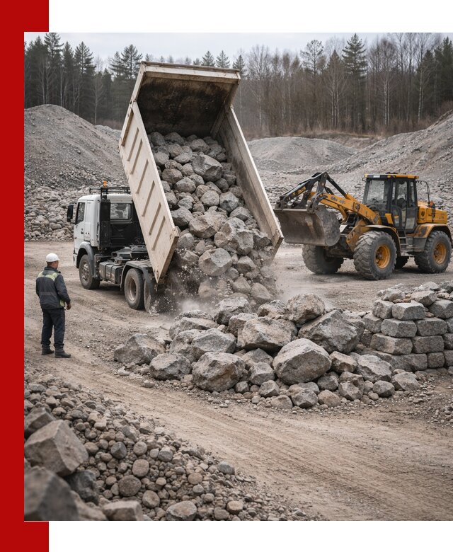 Доставка и продажа бутового гранитного камня в Щёлкове