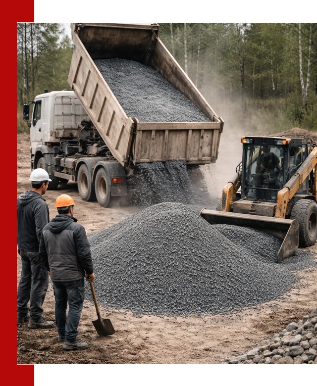 Гранитный отсев 0-5 с доставкой и разгрузкой в Щёлкове