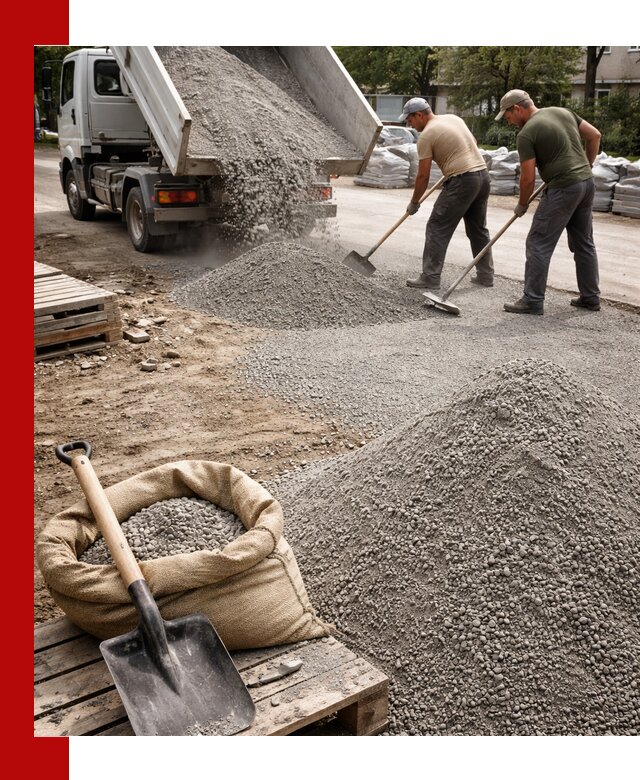 Отсев для тротуарной плитки в Щёлкове — доставка и укладка