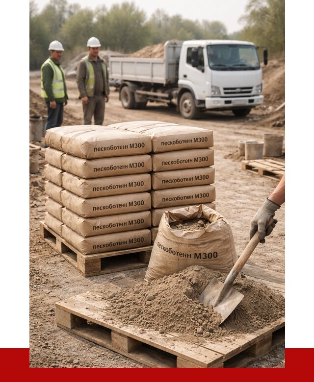 Пескобетон М300 в Щёлкове с доставкой от 4837 р. за куб | ПРОНЕРУДЩлк
