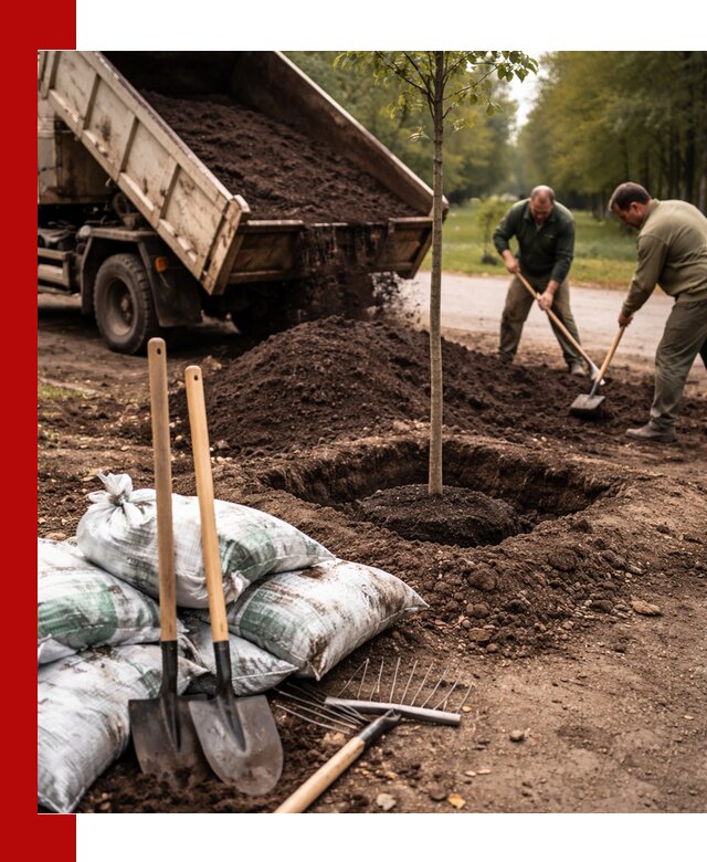 Грунт для посадки деревьев в Щёлкове — доставка и подготовка почвы