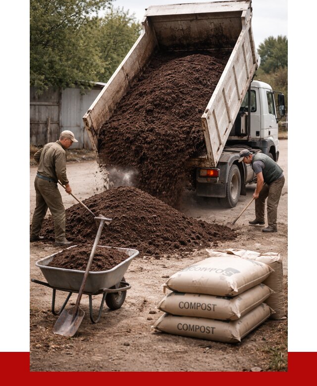 Купить компост в Щёлкове от 4369 р. за куб с доставкой | ПРОНЕРУДЩлк