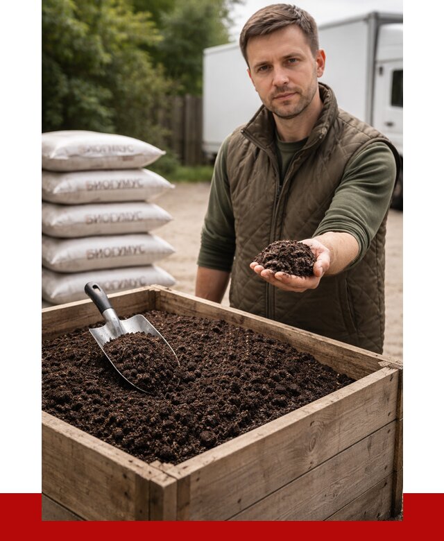 Купить биогумус в Щёлкове с доставкой от 8843 р. за куб | ПРОНЕРУДЩлк