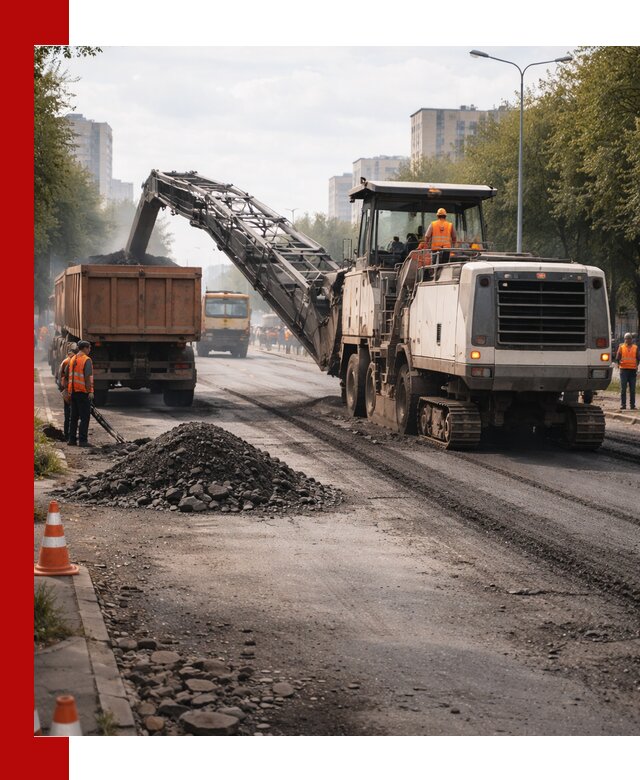 Фрезерованный асфальт в Щёлкове — удаление и вывоз старого покрытия