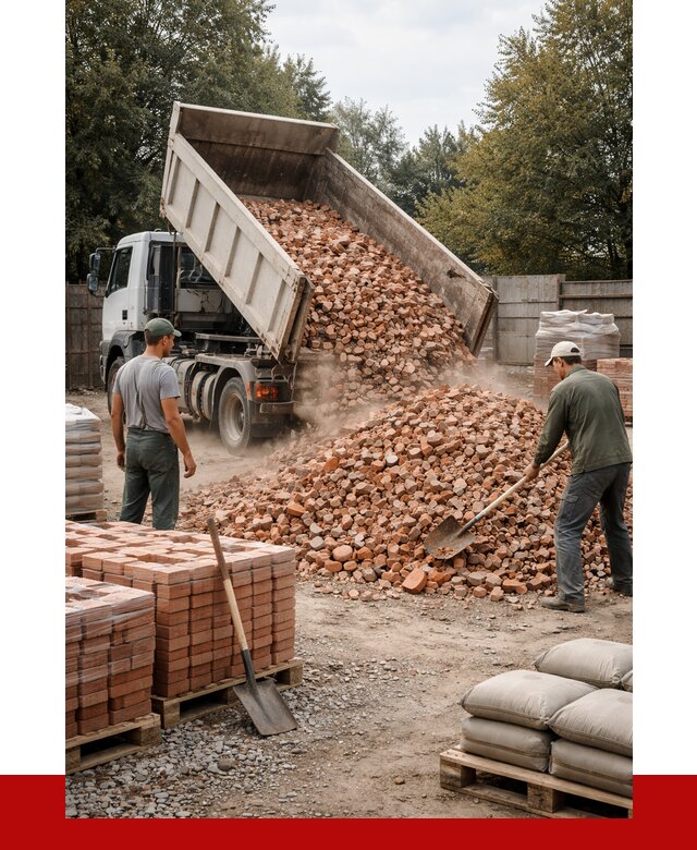 Бой кирпича в Щёлкове с доставкой от 4369 руб/куб | ПРОНЕРУДЩлк