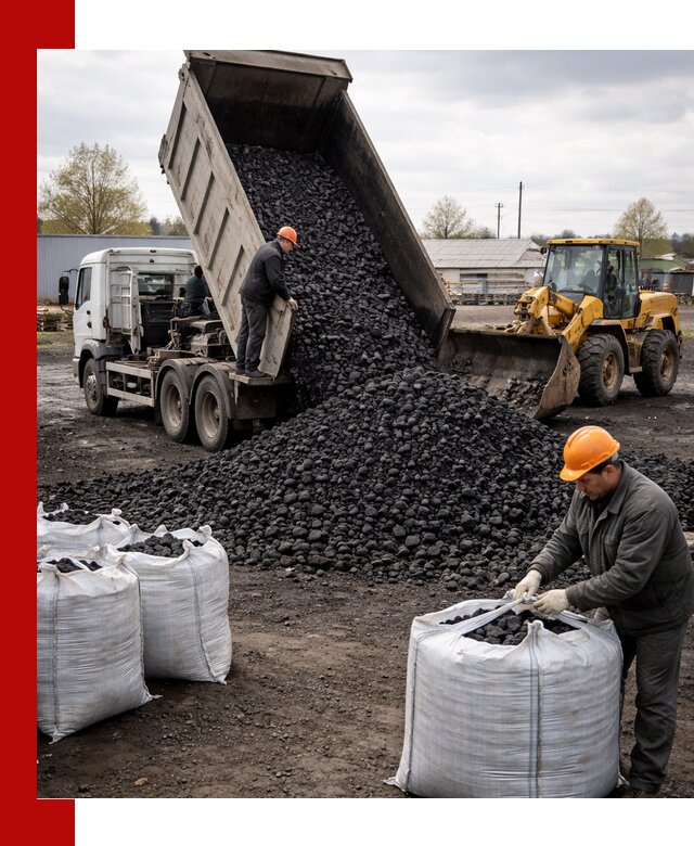 Доставка каменного угля в Щёлкове оптом и в розницу