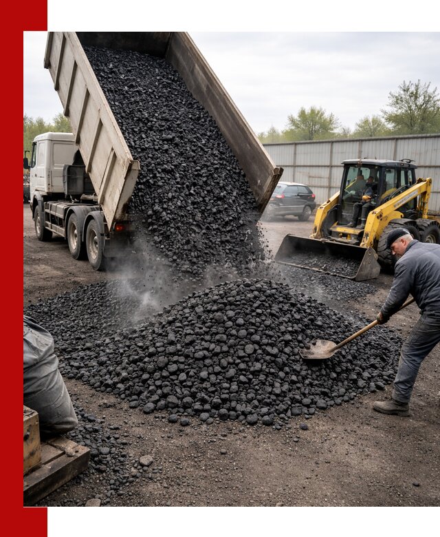 Доставка угля орех в Щёлкове оптом и в розницу