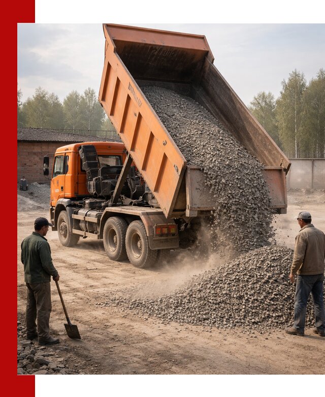 Доставка самосвалом 20 м3 в Щёлкове быстро и надежно