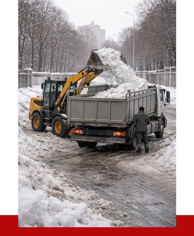 Вывоз снега с погрузкой в Щёлкове от 3641 р. ПРОНЕРУДЩлк