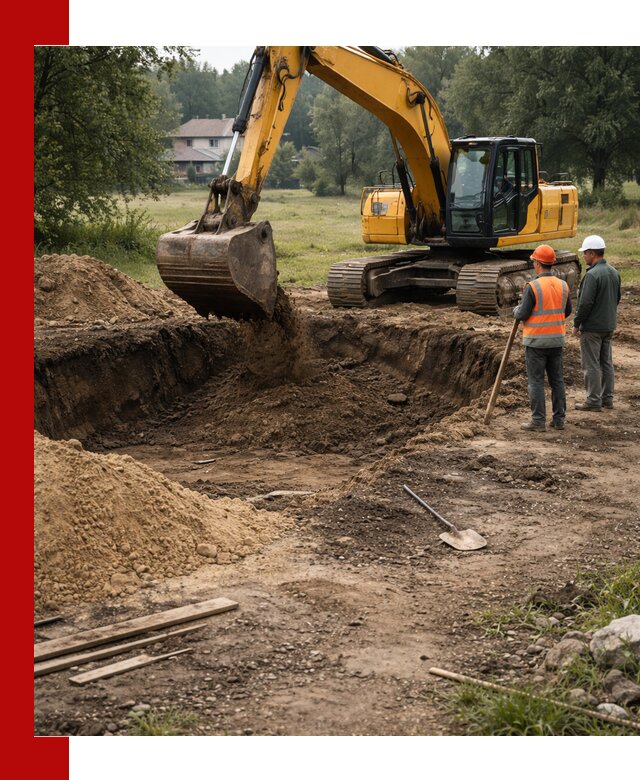 Рытье котлована под фундамент в Щёлкове (быстро и недорого)