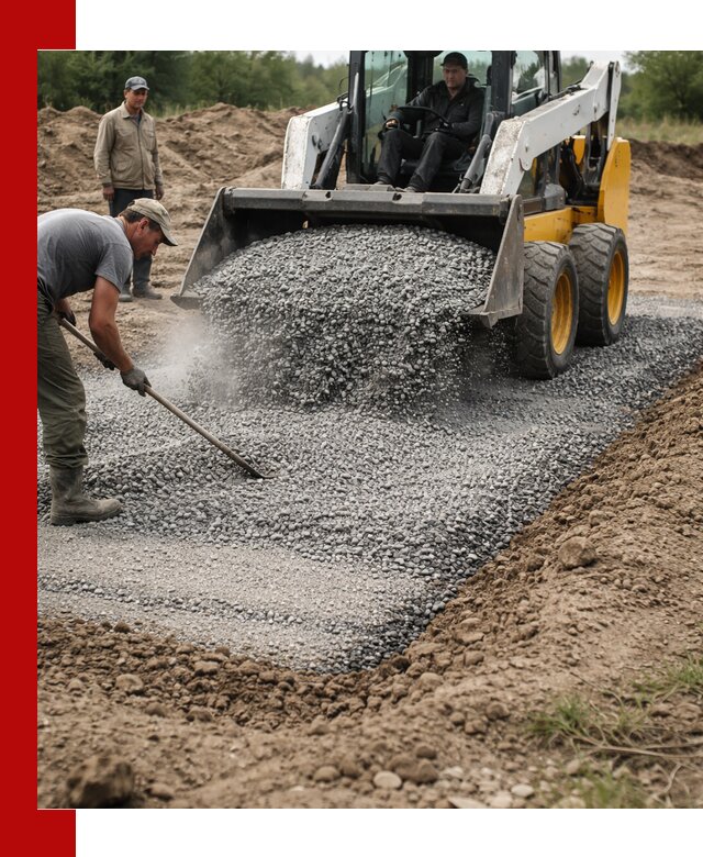 Устройство щебеночной подушки в Щёлкове для дорог и фундаментов